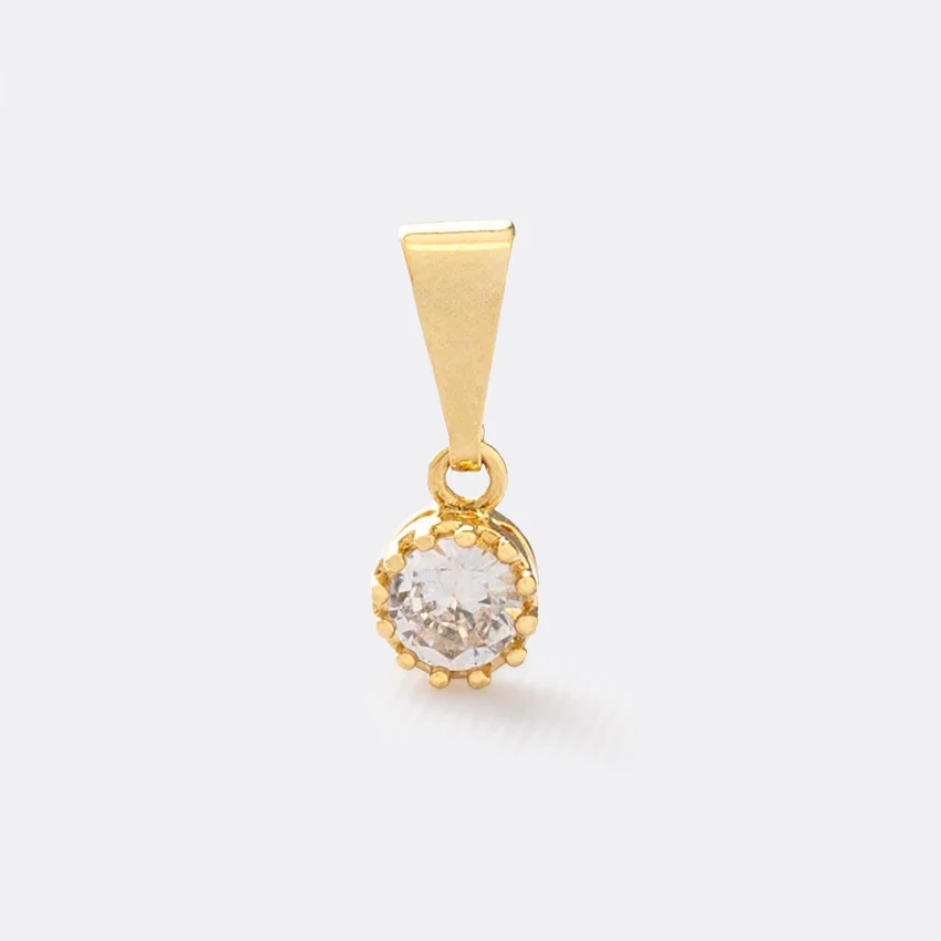 D Circonia Mini Redonda Pequeña Cristal - 23169-CRISTAL