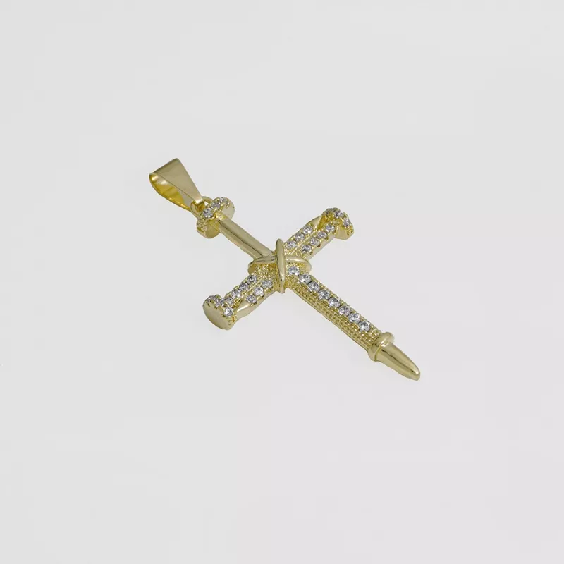 D Cruz Clavos Circonias Cristal - 23230
