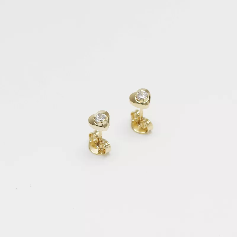 A Corazón Mini Circonia - 34045-CRISTAL