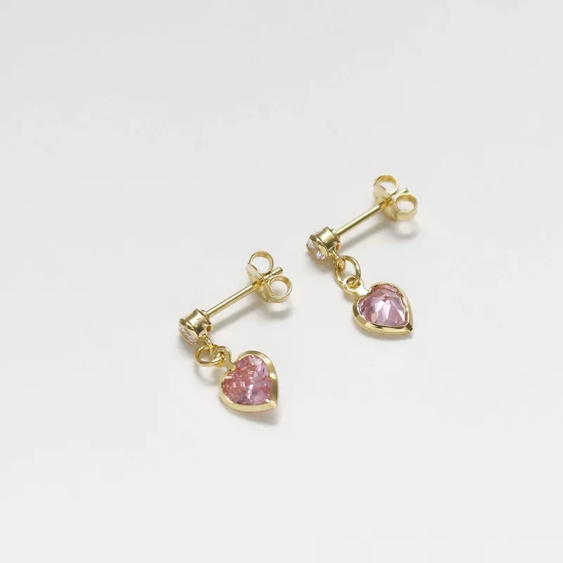 A Corazón Circonias 1.7 Cms ROSA - 34072-ROSA - Foto 1