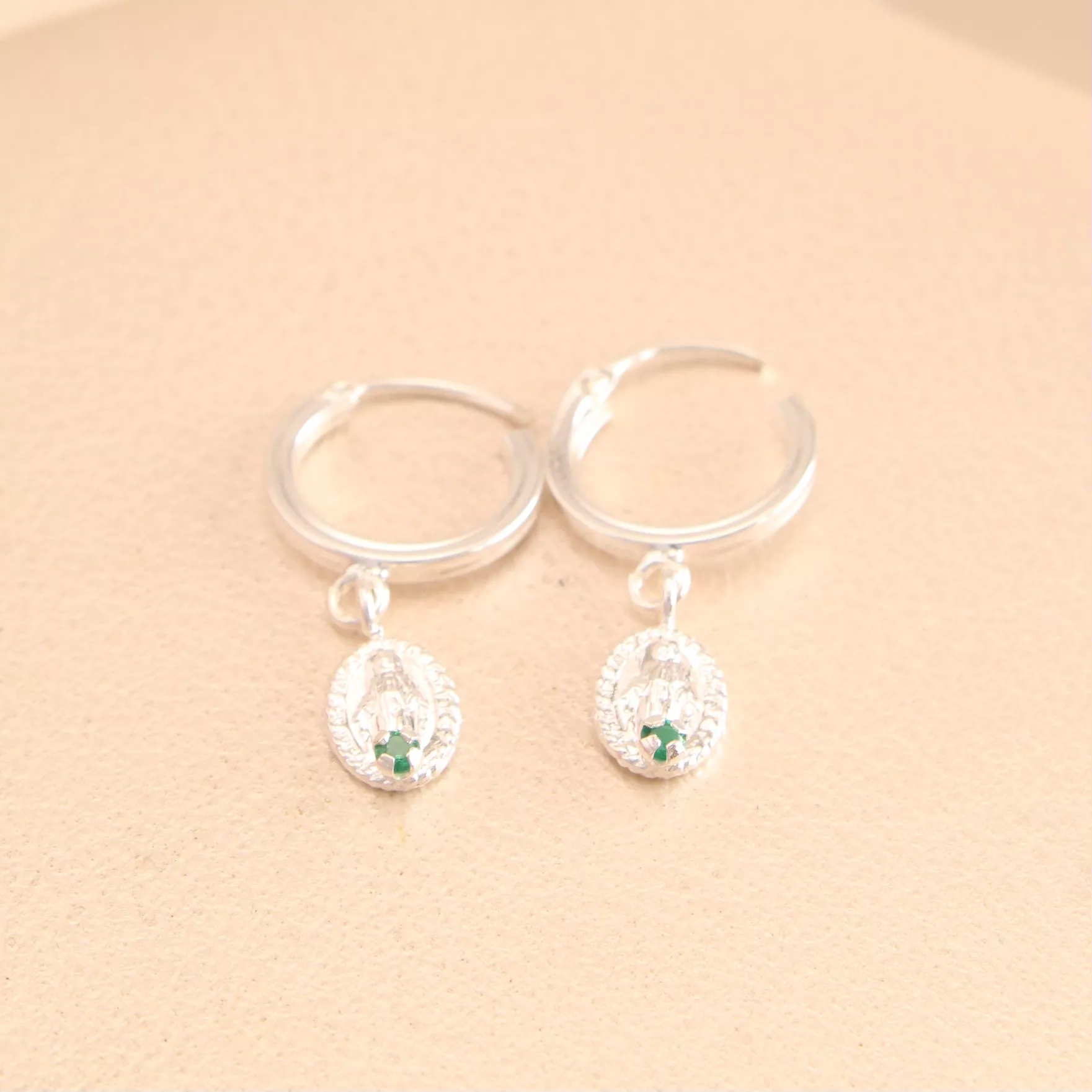 Are. Virgen Circon Verde Plata 2cm - APM521 - Foto 1