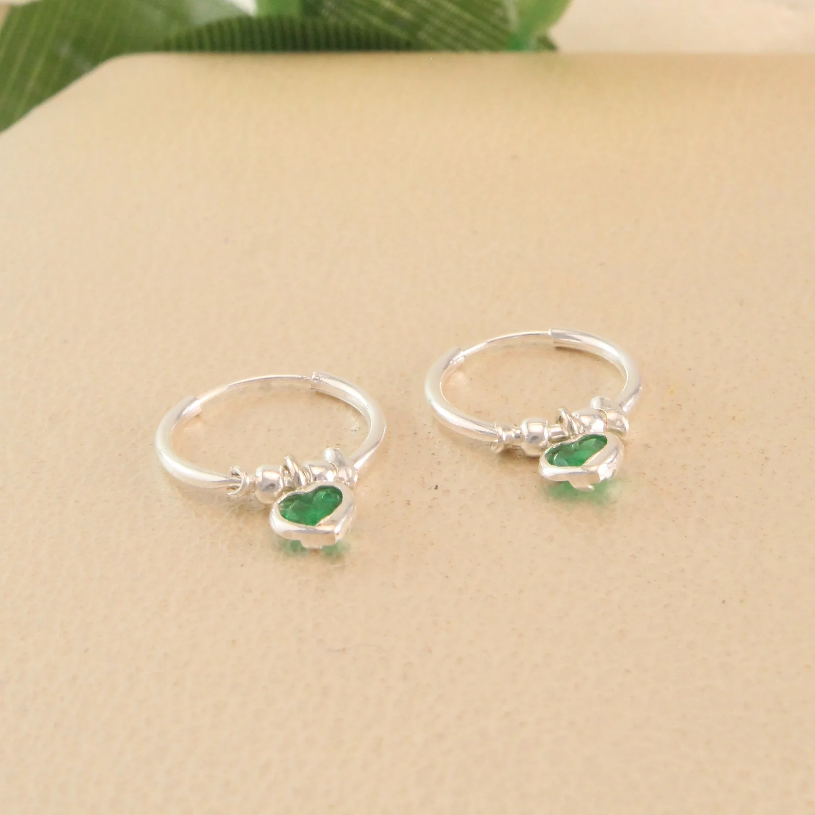 Are. Corazon Verde Plata 1.2Cm Cm - APS718 - Foto 1