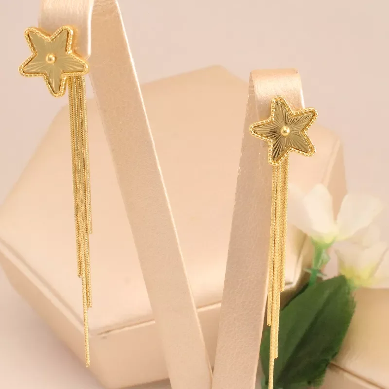 Are. Estrella Cometa Dorado Rodio 7 Cm - ARJ988