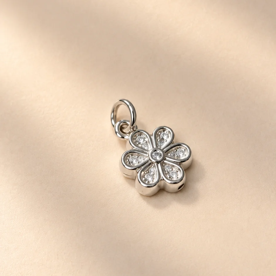 Dij. margarita plata 1cm - DPS241