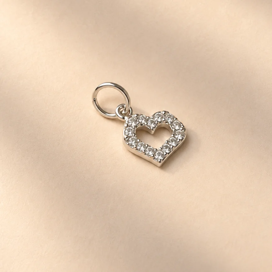 Dij. corazones plata 0,7cm DPS360