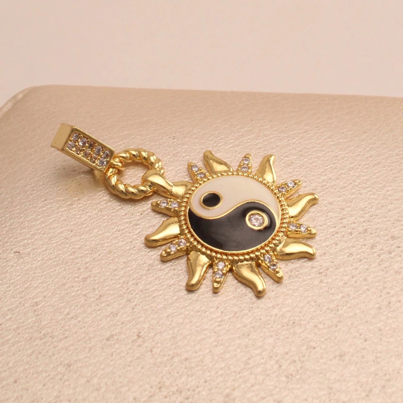 Dij. yin yang rodio 3,5cm - DRG252