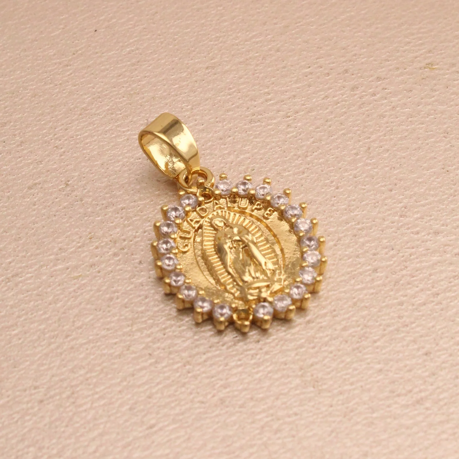 Dij. virgen guadalupe rodio 2cm - DRG493