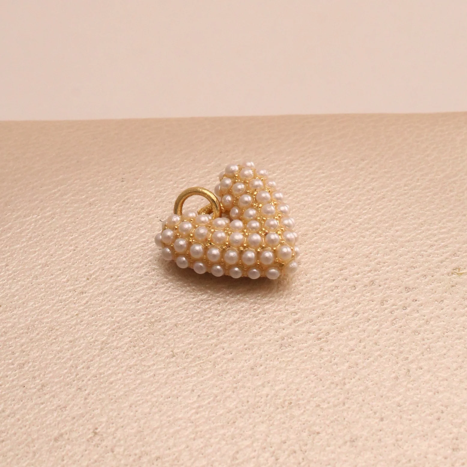 Dij. corazon perlas rodio 2,3cm - DRG617 - Foto 1