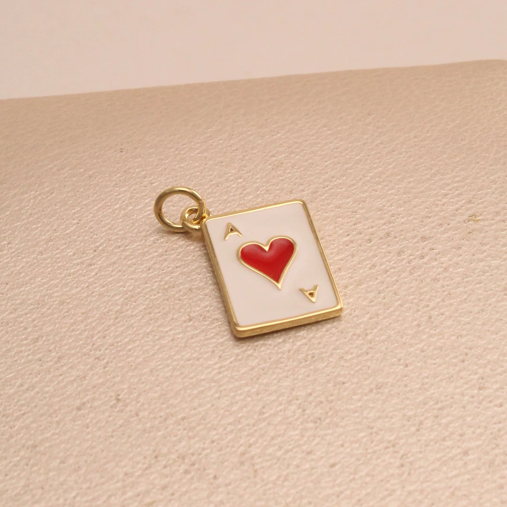 Dij. carta a corazon rodio 1,5cm - DRG808