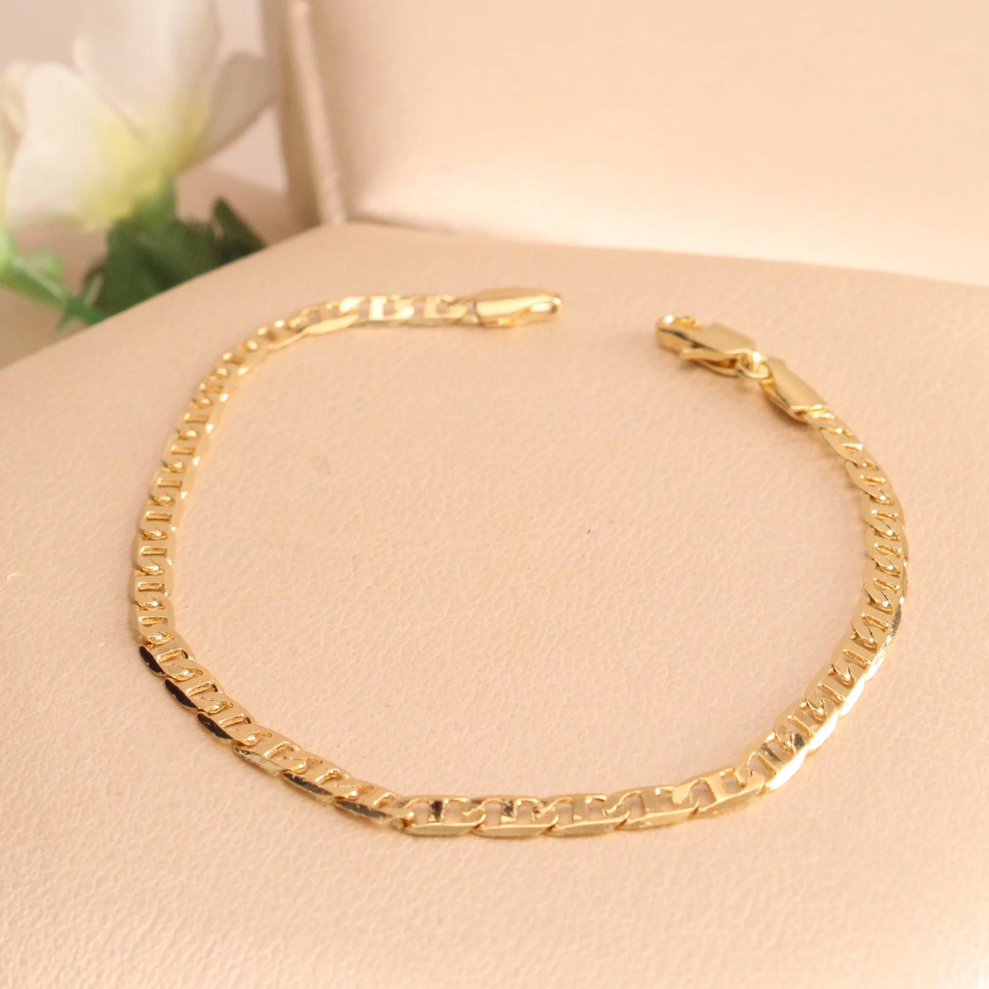 Pul. pulsera dorada rodio 20cm - GRG409 - Foto 1
