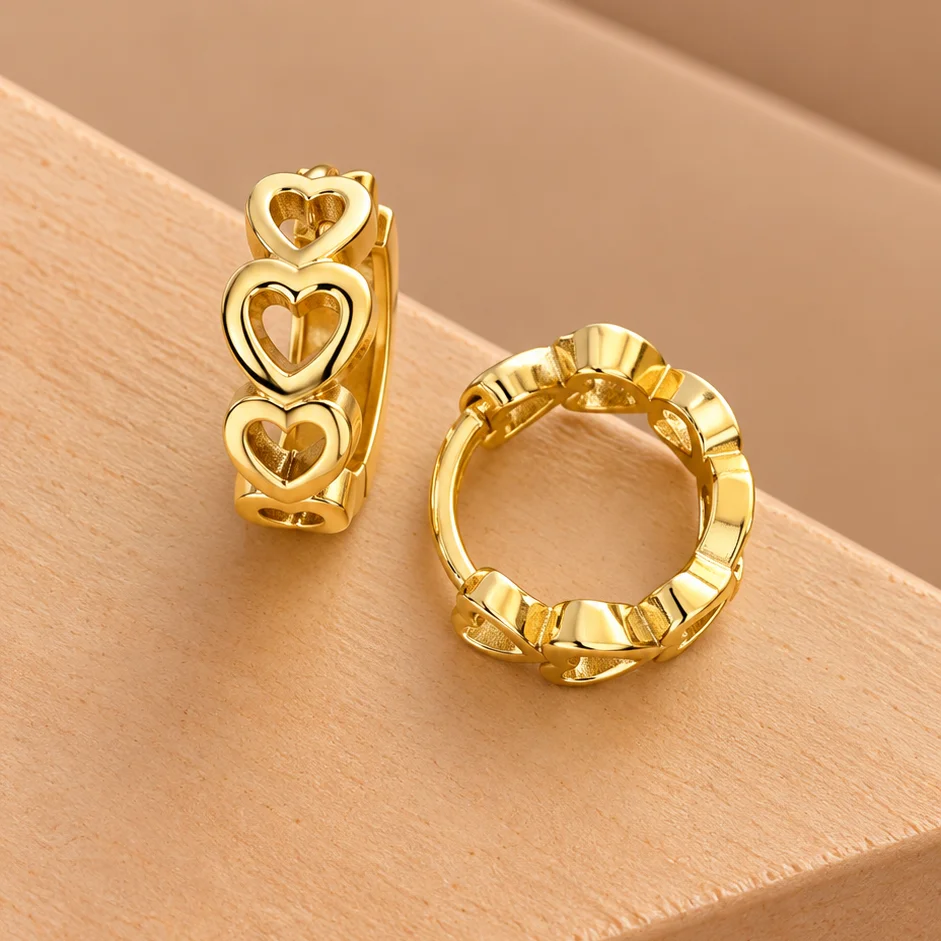 Can. cm corazones rodio 1.4cm - KRG925
