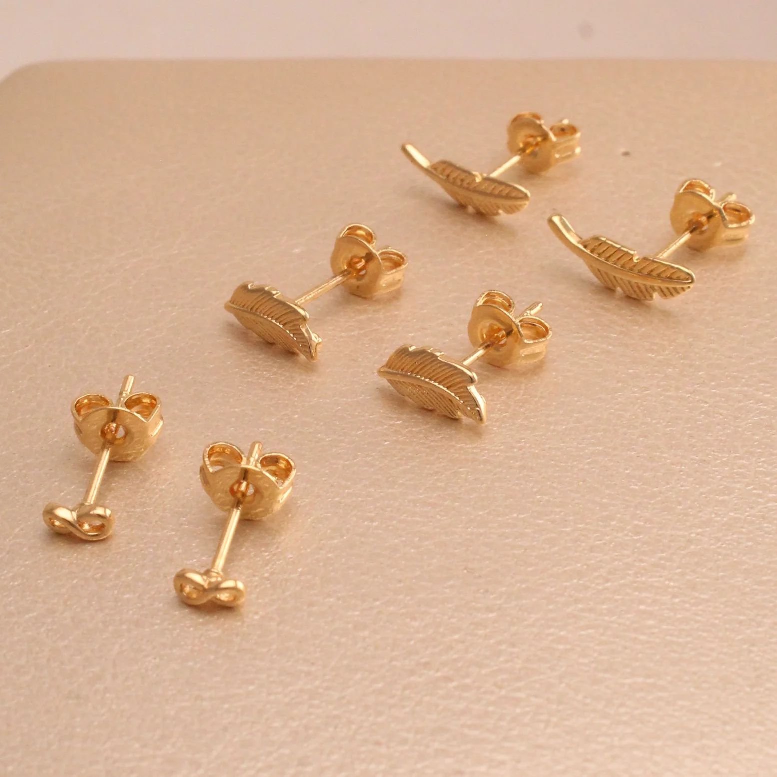 Set. trio topo hojas rodio rodio 0.50.2cm - LRG347 - Foto 1