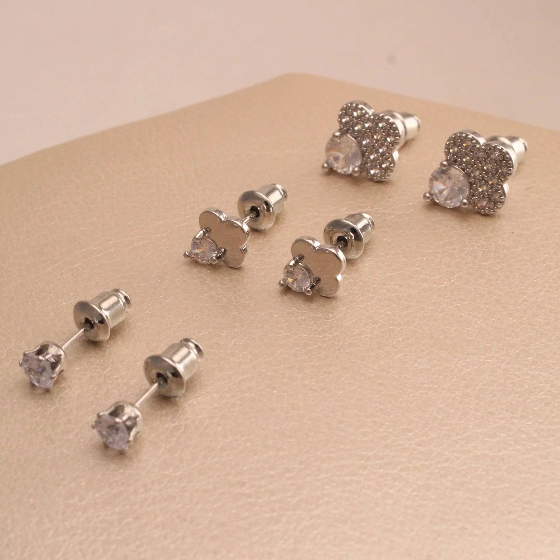 Set. trio topo trebol p. rodio rodio 0.50.2cm - LRS936 - Foto 1