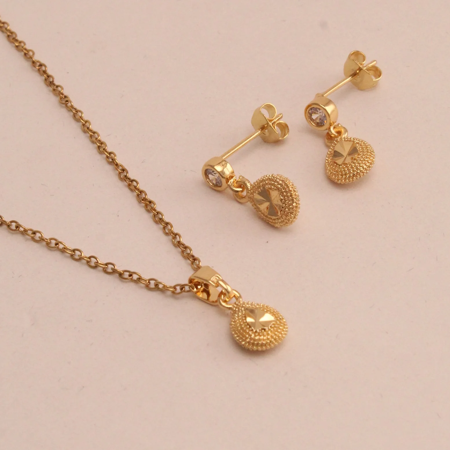 Set. juego gota con zircon rodio rodio 45cm - NRG123 - Foto 1