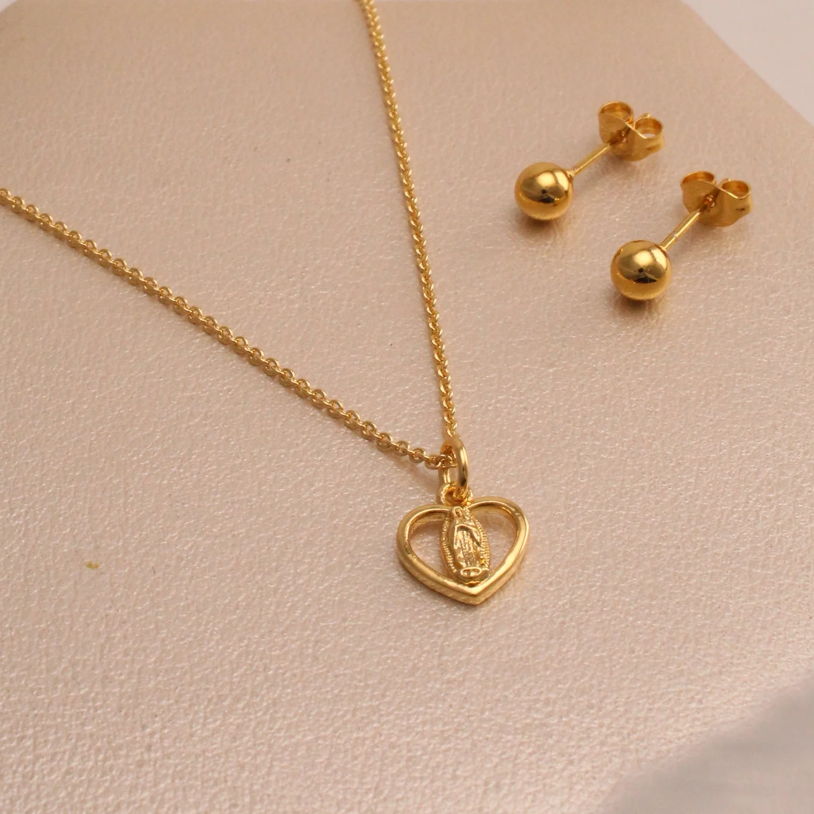 Set. corazon guadalupe rodio 45cm - NRG675 - Foto 1