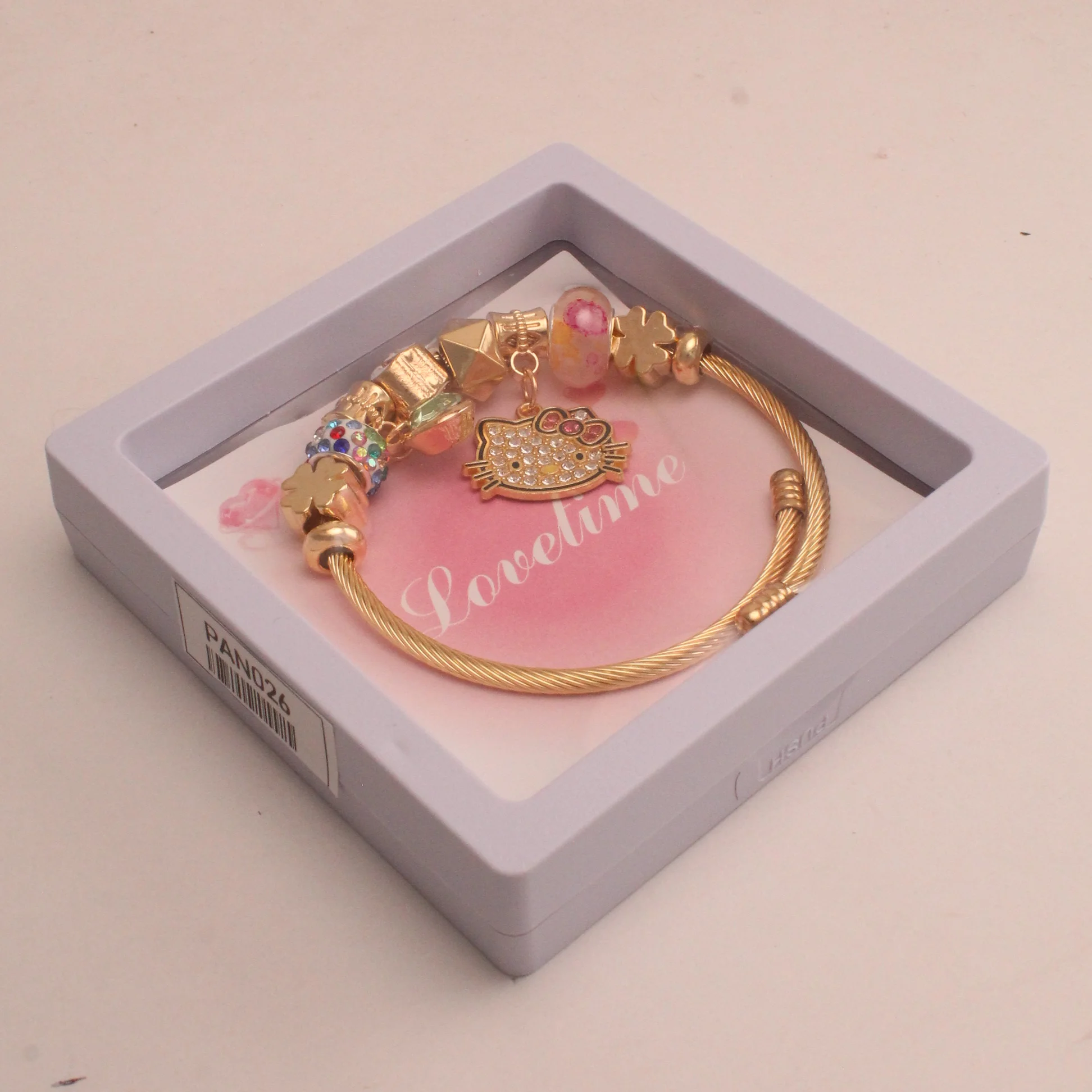 Pul. tipo pan. gatito rodio graduable - PAN026