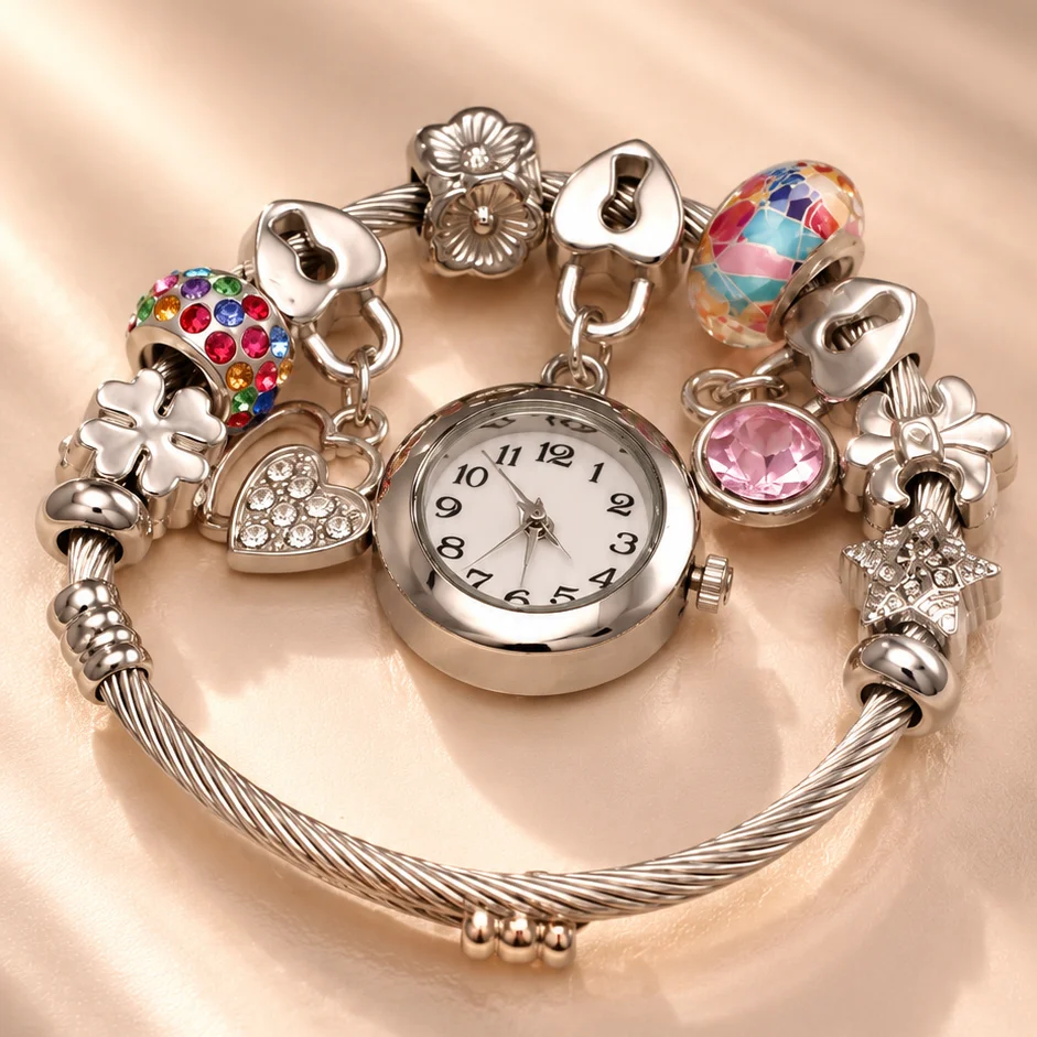 Pul. tipo pan reloj doble corazon acero graduable - PAN055 - Foto 1