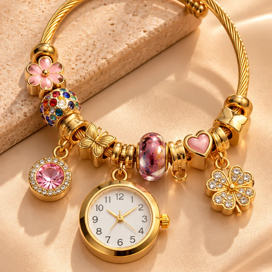 Pul. tipo pan reloj corazon love acero graduable - PAN073 - Foto 1
