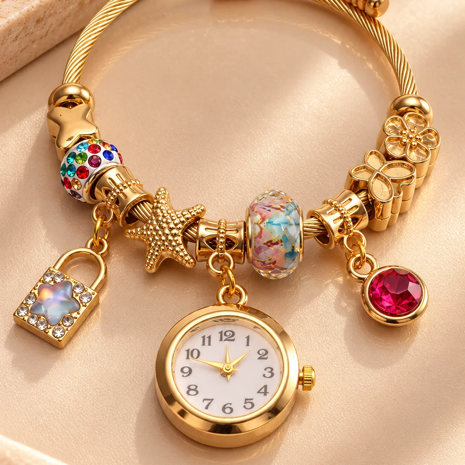 Pul. tipo pan reloj candado cristal acero graduable - PAN076 - Foto 1