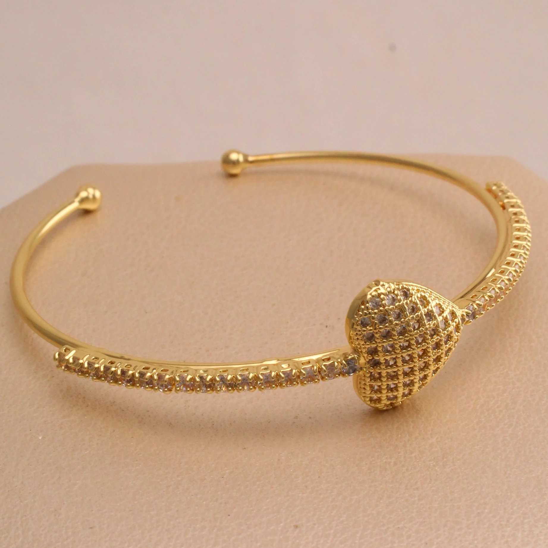 Pul. brazalete corazon rodio graduable - PRG154 - Foto 1