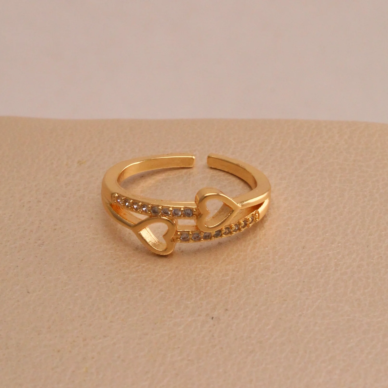 Ani. corazon micro zircon rodio rodio graduable - RRG774