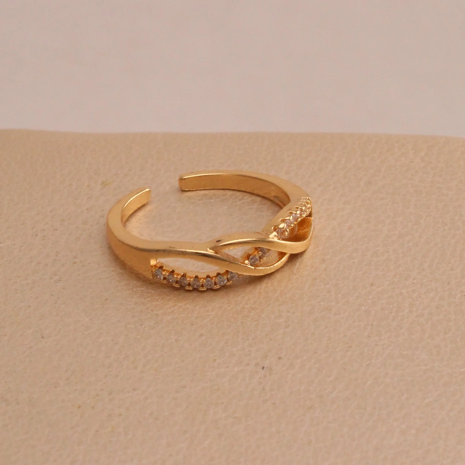Ani. entrelazado microzircon rodi rodio graduable - RRG990 - Foto 1