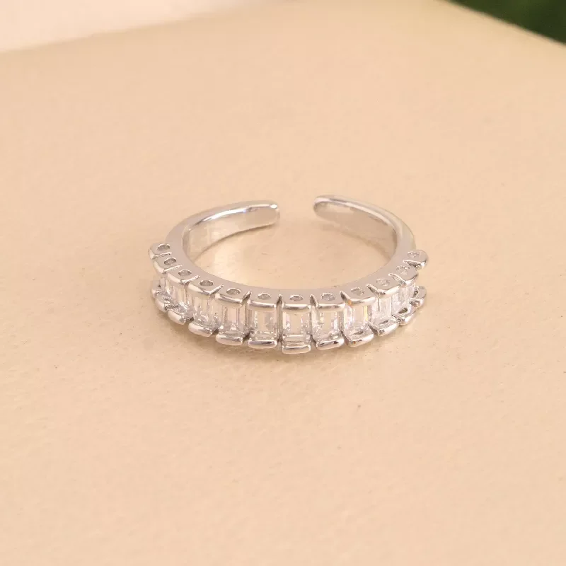 Ani. Circones Cristal Rodio Graduable - RRJ996