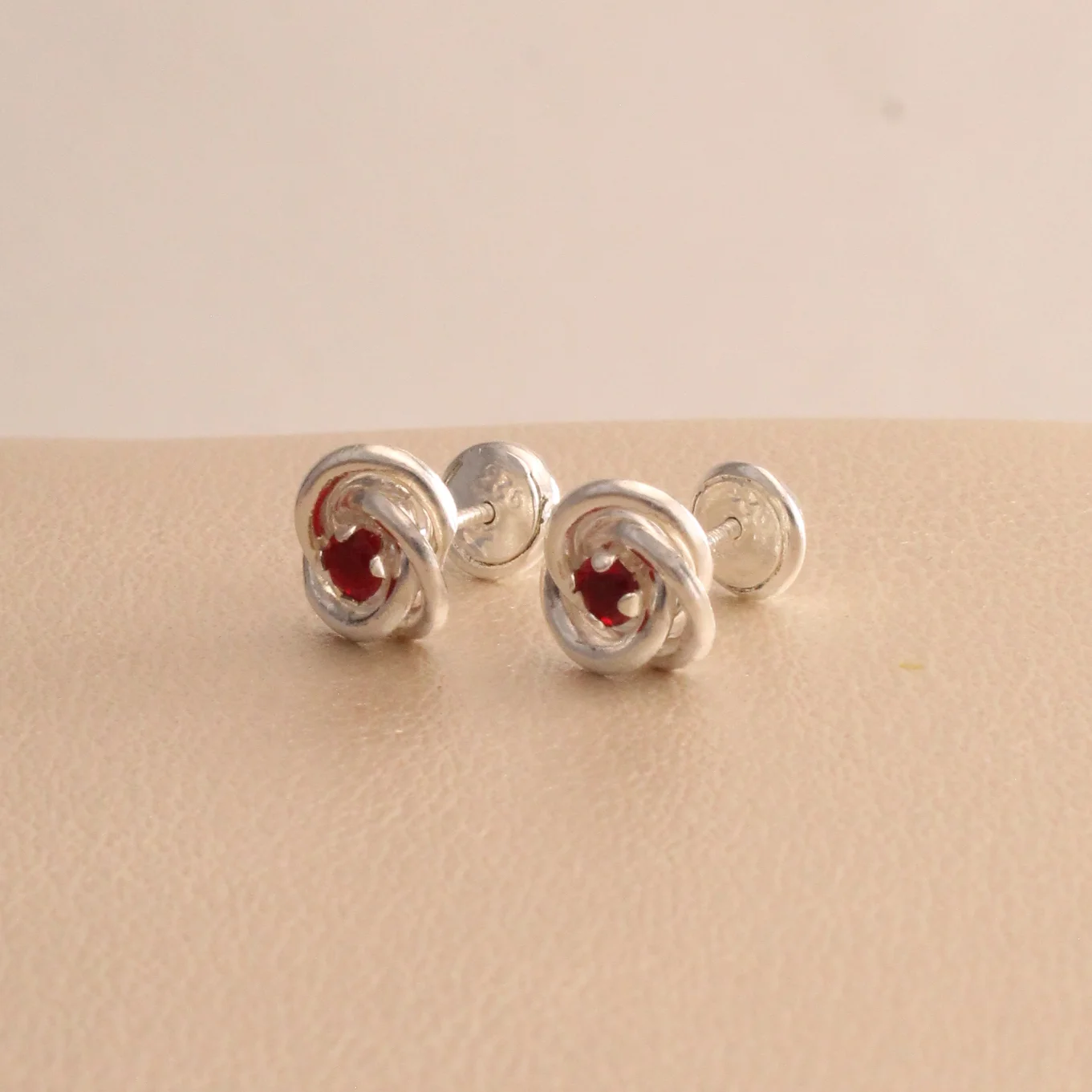 Top. rosa circon plata 0.7cm - TPS461 - Foto 1