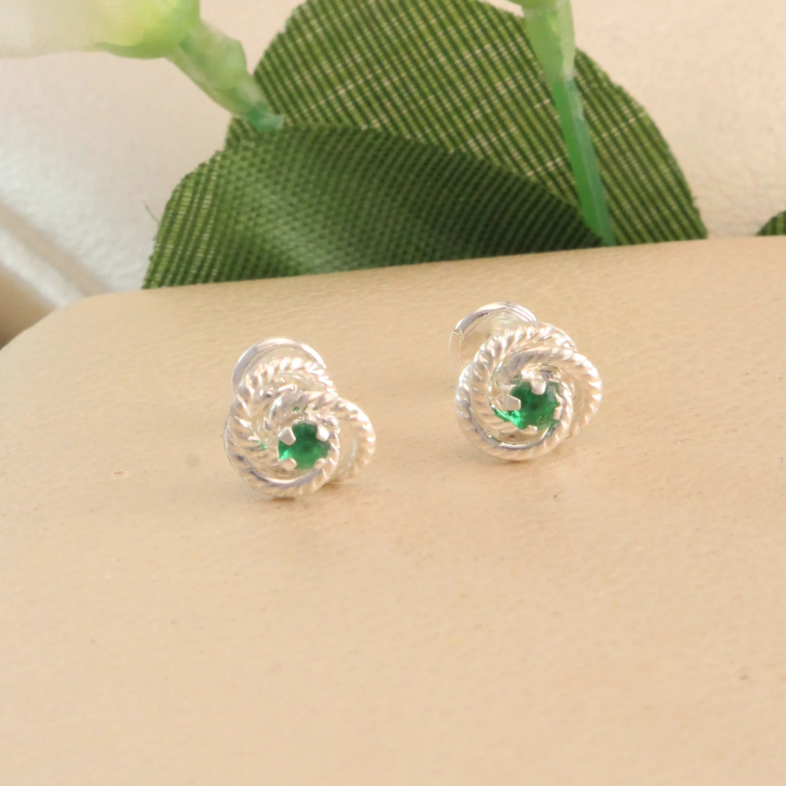Top. Flor Verde Plata 0,8 Cm - TPS771 - Foto 1