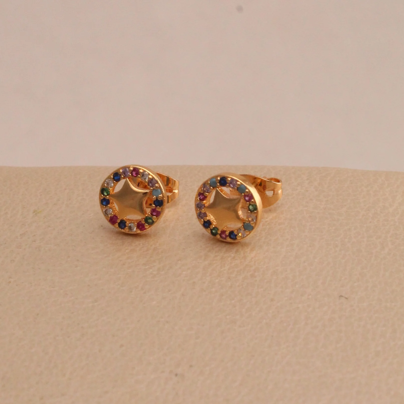 Top. micro-zircon estrella centro c rodio 0,7cm - TRG779 - Foto 1