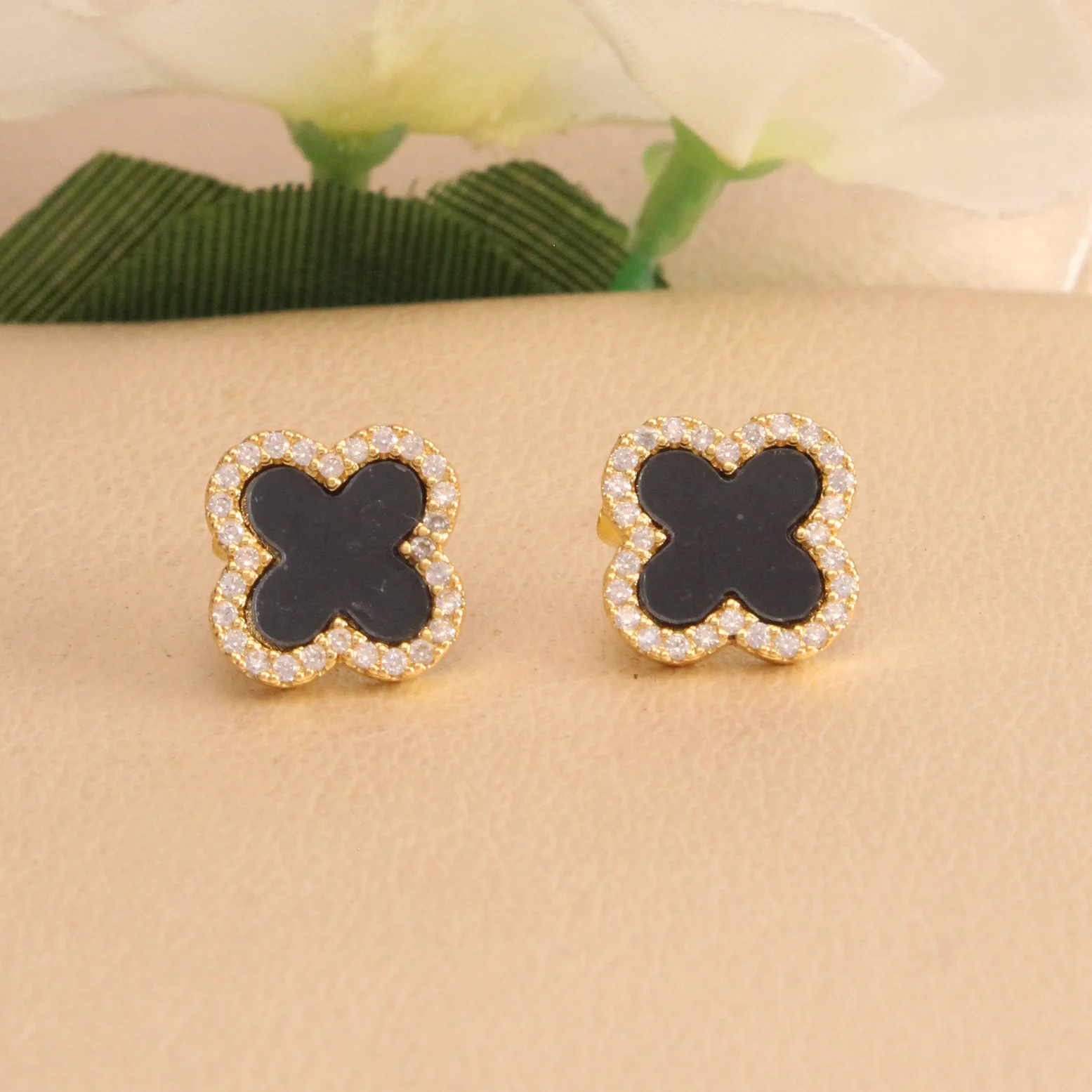 Top. trebol zircones colores rodio - TRG967 - Foto 1